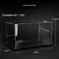 1:32 1:24 1:18 Scale Acrylic Cars Toy Model Dust Cover Transparent Storage Boxes Miniature Car Display Box Kids Adult Collection black