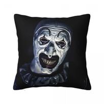Pillow Cover Film Funny T-Terrifier Horror 2 Cushion Cover Novelty Pillow Case For Chair Sofa Home Decoration Pillowcases Peach skin 30*30(CM)-1Pcs gray