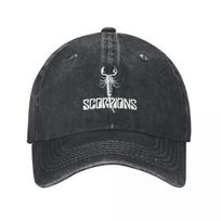 Scorpions Baseball Cap Heavy Metal Rock Band Unisex Women Sun Visors Hip Hop Hats Summer Vintage Outdoor Sport Baseball Caps One Size gray