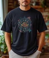 Darts Graphic, T-shirt Men Darts Player Gift Sport Shirt Sustainable T-shirt Funny Tshit XL black