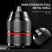 10Mm Hard Metal Drill Chuck Self Locking Keyless Electric Tools 3/8-24Unf Thread For Rechargeable Electric Drills juoda