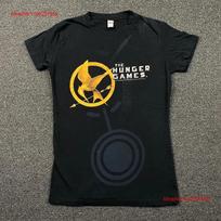 Hunger Games 2008 Movie Promo T Shirt Black Unisexs Small Vintage Fashion Designer Clothes Streetwear Stretched Soft M gray