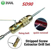 2UUL SD90 Abrasion Resistant Stripped Screw Extractor Drill Set Effortless Quick Removal Easier Grind Operation Practical Repair SD90 black