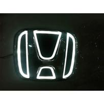 5D Car Rear LED Emblem Light Badge Sticker for Honda Logo Fit Civic Accord Odyssey Pilot CRV XRV City Auto Decals Accessories AA black