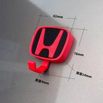 1/3 kabliuko raktų laikiklis, sieninis lipnus raktų kabliukas, tinkamas automobilio interjerui Honda Civic Mugen Type R Accord FIT CRV Jazz HRV CRX raudona