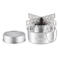 alcohol stove camping stove Portable Mini Aluminum Alloy Alcohol Stove with Lid Outdoor Camping Hiking Backpacking Cooking Stove white
