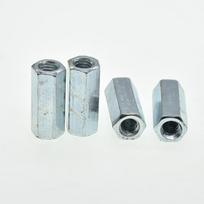 M5 M6 M8 M10 M12 M14 M16 M18 M20 Rod Coupling Hex Nut steel Galvanized Long Hex Nut Connection Thread Nut DIN 6334 M5-20mm(5pcs)