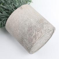 3 Pcs Small Lifelike Plants Rosemary Potted Green Decor with Cylindrical Pulp Pot for Bathroom Shelf Office Home Type 1