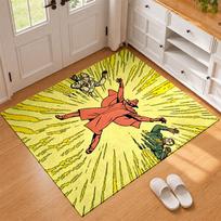 Blake and Mortimer Carpet Door Mat for Living Room or Bedroom Protective Mat Under Chair Office Decoration Christmas Gift Birthday Present 60cmx90cm