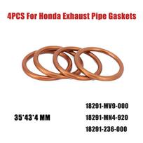 Honda CB650 CB550 Išmetimo vamzdžio tarpinės CBR600 CBR650 VF750C VF1000 18291-MN4-920 18212-634-010 18291-236-000 18212-634-000 Variklio tarpinės 6 brown