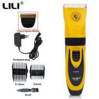 LILI Dog Hair Trimmer ZP 295 Professional Pet Clippers 35W Rechargeable Electric Cat Shaver Grooming Animals Haircut Machine Add 1pcs Blade
