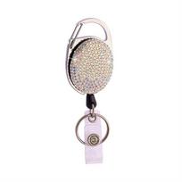 Color Crystal Retractable Badge Holder Work Card ID Card Holders Rhinestones Badge Reel  Hospital įvairiaspalvis