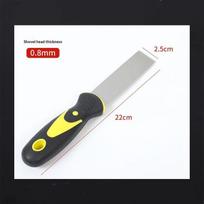 Stainless Steel Putty Knife Plastic Handle Scraper Flexible Blade Filling Painting Tool For Diy Wall Renovation Construction Use 1in white