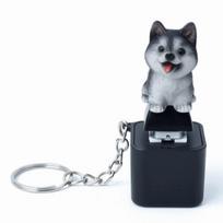Glowing Animal Keycap Toy Rechargeable Sound Light Key Ring Fidget Button Key Chain  Boredom Buster Style 2