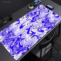 Blue Large Gaming Mouse Pad XXL Strata Liquid Deskmat Non-Slip Rubber Game Mouse Mat Computer Keyboard Mats Big Mausepad Gamer 60x30cm blue