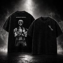 Zoro One Piece Pump Cover | Dark Anime Gym Shirt | Oversized Acid Wash | NyroxStudio 2XL black
