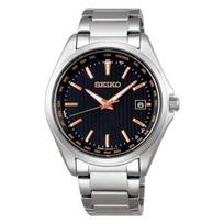 Seiko Watch Selection Titanium Solar Radio Wave World Time Function SBTM293 Fashion