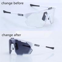 AEROSHADE KUNKEN UV400 Cycling Sunglasses Men's MTB Road Bike Outdoor Sports Eyewear Women's Goggles Photochromic 7 photochromic A 1pcs