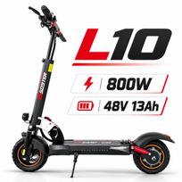 800W Galingas Elektrinis paspirtukas 48V 13Ah Maksimalus Greitis 45km/h Ilgas Nuotolis 10'' Padangos Dviguba Amortizacija Sulankstomas EScooter Suaugusiems L10-48V13Ah-dd1