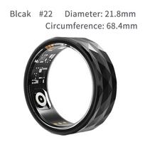 Išmanusis žiedas Vyrai Moterys Širdies ritmas Kraujo deguonies Miego Sveikatos Monitorius Sportas Sportas Kūno rengybos Tracker Žiedas Belaidis Bluetooth ryšys USB įkrovimas R12 #22 juoda