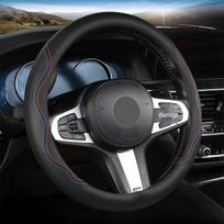 Automobilio vairo dangtelio ir vairo komplektas – universalus „Four Seasons“ interjero priedas 38cm black