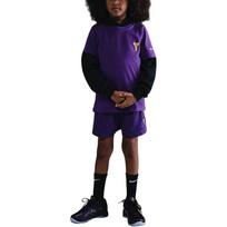 Nike Kobe Series Casual Fashion Short Sleeve Kids Tops Purple HM5667-504 XL black