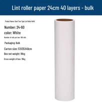 Long-Handled Lint Roller Brush for Hair Removal with Tearable Paper white