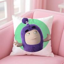 Namų dekoras Oddbods Pagalvės užvalkalas Komfortas Sofos lovos Šilkinis Elegantiškas Nematomas užtrauktukas Individualus dekoratyvinis pagalvės užvalkalas 24x24Inch