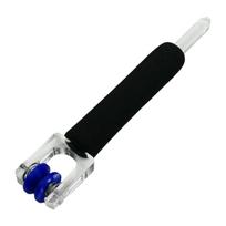Multi Purpose Foil Crimper For Stained Glass Polishing Spring Loaded Rollers Ergonomic Foam Handle Crafting Tool 1 black