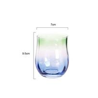 Creative Tulip Flowers Vertical Goblet High Value Pink Blue Gradient Champagne Red Wine Glass Dessert Cold Water Cocktail Glass 101-400ml white