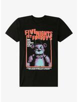 2026 Five Nights at Freddy's Freddy Fazbear's Pizza Marškinėliai trumpomis rankovėmis Unisex Madingi marškiniai vyrams ir moterims S black