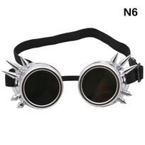 Motociklo Retro Steampunk Akiniai Vairuotojo Gotikiniai Saulės Akiniai Apsauginiai Akiniai Dekoracijos Daugybė Modelių Apsirengimo Įrankis as the picture black