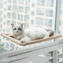 20Kg Strong Suction Cat Hammock Bed Hanging Window Perch Comfortable Washable Four Seasons for Pets Kittens spin chuck white
