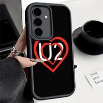 Phone Case for Samsung Galaxy A17 A16 A15 A14 A13 U-U2 Rock Band A56 A36 A26 A55 A35 A25 A54 A34 A24 A53 A33 A23 A07 A06 Samsung A07 gray