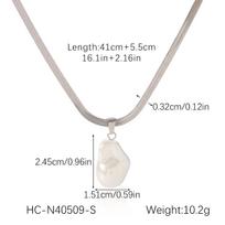 Vintage French Pearl Pendant Necklace Unique Choker For Women Semi Precious Gemstone Jewelry white