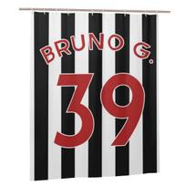 Bruno Guimaraes Newcastle Shower Curtain Bathroom Polyester Waterproof Bath Curtains With Hooks W90H165(CM)-1 Pcs red