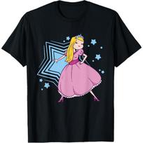 Funny Princess Dress Cute Girls Womens Crown Peach Costume T-Shirt1 XXXXXL juoda