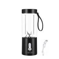 Portable Blender Powerful 6 Balde Personal juicer For Shakes And Smoothies Usb Rechargeable Portable Cup Fruit Fresh Juice Mixer gray