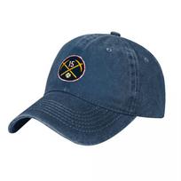 Denver Nuggets th Anniversary Water Washed Canvas Baseball Cap Embroidered Logo Crossed Pickaxes gray
