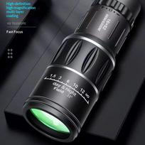 16x52 Monocular Telescope Dual Focus Optical Zoom HD View Perfect Gift for Outdoor Lovers Hiking Camping one size