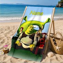 Custom Name Beach Towel Friendship Shrek Microfiber Beach Towel, Lightweight for Summer Travel, Swimming Pool Fan Birthday Gift 70cmx140cm(27x55inch) yellow