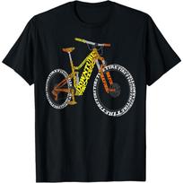 Bicycle Anatomy Mountain Bike MTB Parts Funny Biker Rider T-Shirt Small Print Original Design Gifts T Shirts Ropa Hombre 4XL black