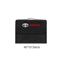 Automobilio interjero lipdukas Automobilio bagažinės laikymo dėžė Sulankstomas veltinio organizatorius Sandėliavimo tvarkymo dėžė Toyota Corolla Camry rav4 Yaris hilux black