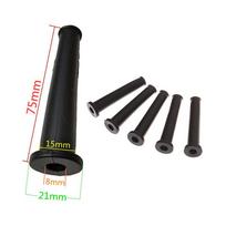 5 vnt. Maitinimo laido apsauginis dangtelis Guminis laido apsaugas Kabelio mova Apsauginis dangtelis Kampinio šlifuoklio kabelio laido jungties apsaugai 8mm black