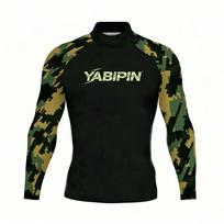 Mens Quick Dry Rash Guard Surf Shirt Stand Collar UV Protection Swimwear Beach Tee Lightweight Performance XXL black