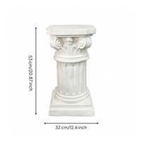 Blanche Roman Column Pedestal Ornament Vintage Style Display Stand for Home