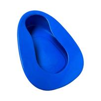Bedside Bedpan with Broad Rim Lightweight for Recovery Areas, Patients blue
