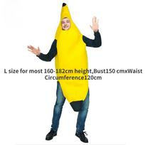 Suaugusiųjų Unisex Juokingas Banano Kostiumas Geltonas Kostiumas Lengvas Helovinas Vaisius Karnavalo Šventė Šokio Suknelė Cosplay Banano Kostiumas One Size yellow