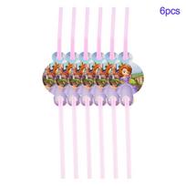 Sofia Princess Birthday Party Decoration Supplies Disposable Party Cutlery Set Baby Shower Banner Napkins Horn Hat Sofia white