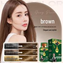 Plant-Based Hair Dye Cream - No Damage, Scalp Safe, No Skin Staining, Endorsed by Fang Qingzhu. Perfect for Easy At-Home Use. 300ml ruda